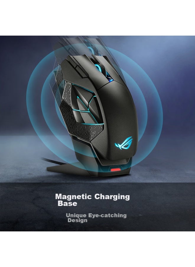 Rog Spartan X Wireless Gaming Mouse, Wired Mouse, Black Myth： Wukong, Dual-mode Multi-on Mouse, Rgb, Replaceable Micro Switch, 19000 Dpi, Black - Image 3