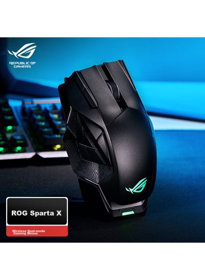 Rog Spartan X Wireless Gaming Mouse, Wired Mouse, Black Myth： Wukong, Dual-mode Multi-on Mouse, Rgb, Replaceable Micro Switch, 19000 Dpi, Black - Image 2