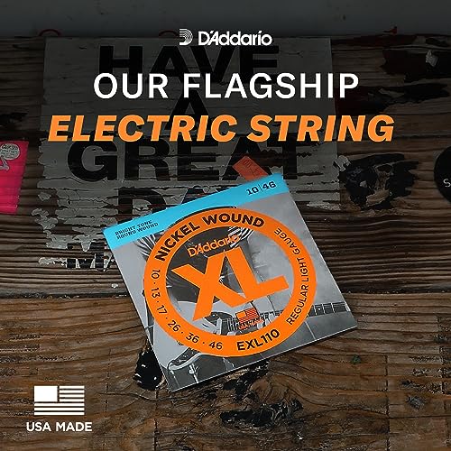 D'Addario EXL117 Nickel Wound Electric Guitar Strings, Medium Top/Extra-Heavy Bottom, 11-56 - Image 3