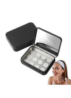 IMPRESA [2 Pack] Impresa Pimple Patch Case For Mighty Patch Acne Dots Pimple Patches For Face Case With Mirror Black Impresa Zit Stickers Case For Mighty Hero Pimple Patch Acne Patches For Face Case  - Image 1