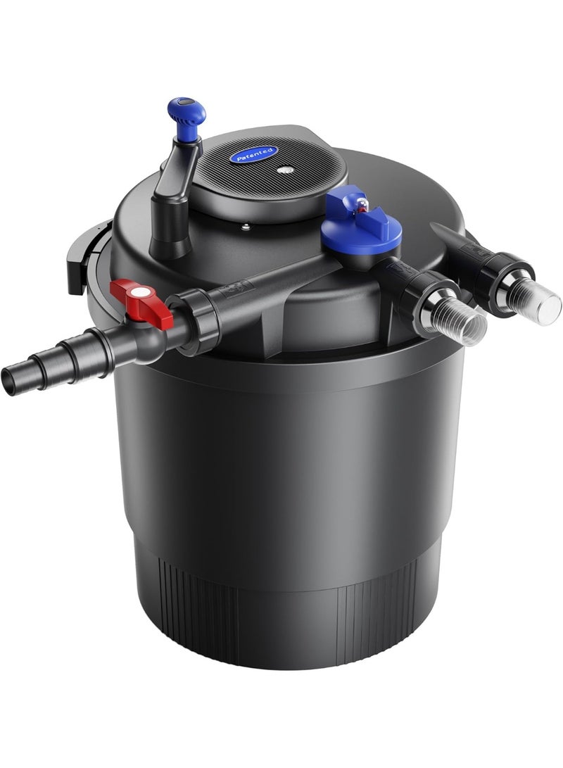 Sunsun Sun-sun CPF-20000 36Watts UV Light CPF Series Bio Pressure Pond Filter, Water Treatment Circulating Aquarium Equipment for a Clean Pond (Color: Black) - Image 1