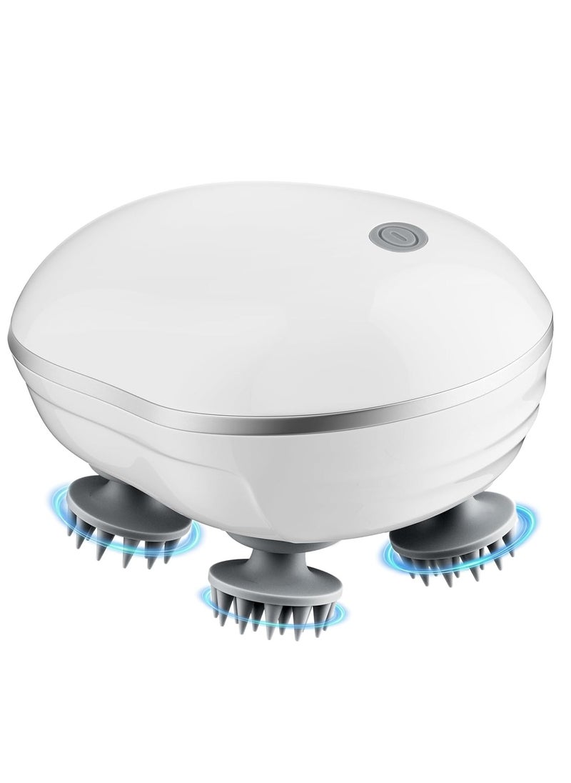LIXES Electric Scalp Massager, Head Massager Scalp with 4 Removable Massage Claws, Rechargeable Waterproof Handheld Head Massage Scalp for Full-Body Massage, Deep Clean and Stress Relax  - Image 1