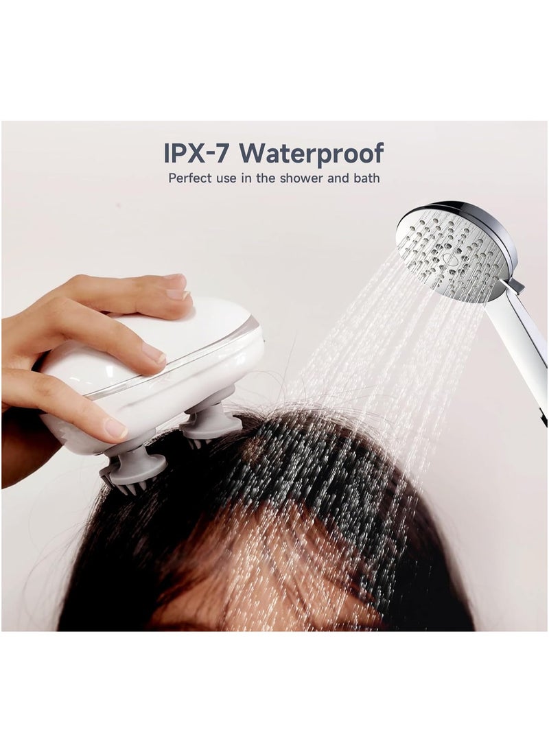 LIXES Electric Scalp Massager, Head Massager Scalp with 4 Removable Massage Claws, Rechargeable Waterproof Handheld Head Massage Scalp for Full-Body Massage, Deep Clean and Stress Relax  - Image 2
