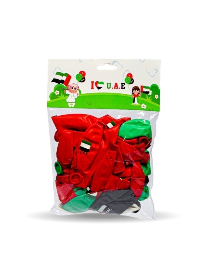 UAE National Day Celebration Combo – Table Clock, Printed Balloon, Flag Toothpicks, 60x90cm Flag, Color Light Box, Gift Bags (6pcs), Chocolate Boxes (2pcs) - Image 2