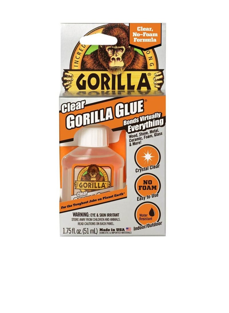 Gorilla Glue Gorilla All Purpose Glue Liquid Clear 1.75 oz Bottle - Image 1
