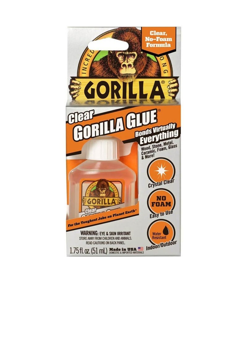 Gorilla Glue Gorilla All Purpose Glue Liquid Clear 1.75 oz Bottle - Image 2