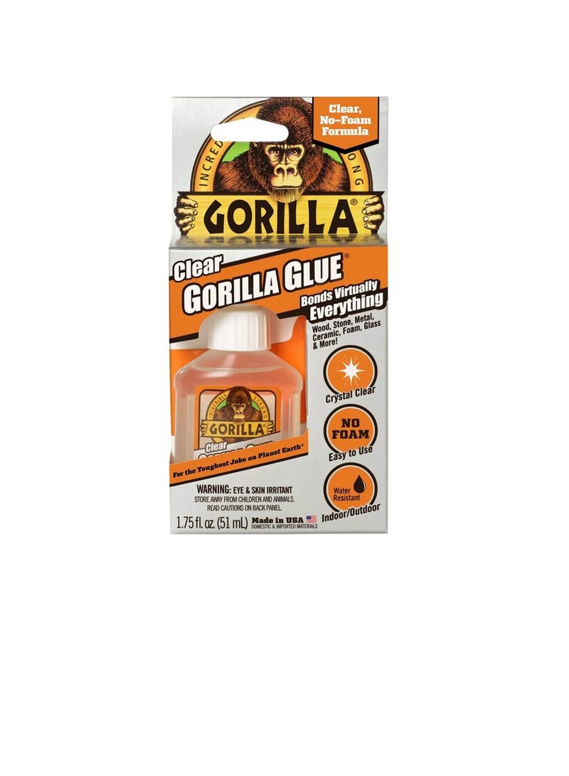 Gorilla Glue Gorilla All Purpose Glue Liquid Clear 1.75 oz Bottle - Image 3