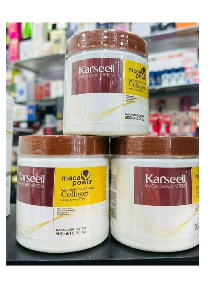 Karseell Collagen Hair Treatment Deep Repair Conditioning Argan Oil Collagen Hair Mask Essence for Dry Damaged Hair All Hair Types 16.90 oz 500ml - pzsku/ZCAD62D026959AEB322DDZ/45/_/1725483285/92b6240e-13f6-417b-9ebb-4d96c692b376