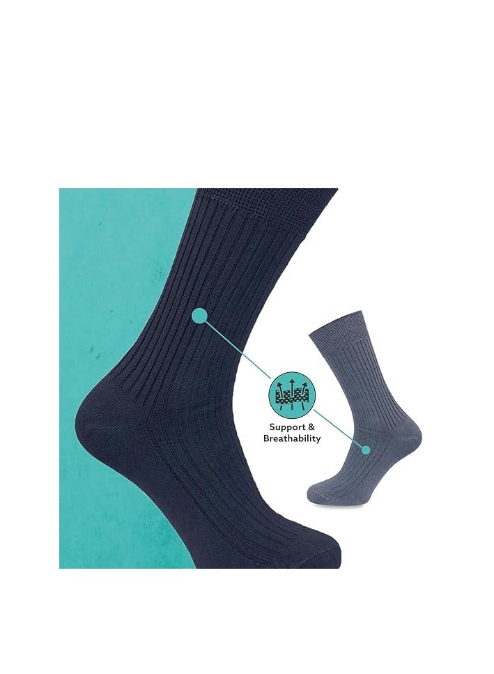 DIAMOND TOE 6 أزواج من جوارب الرجال مودال ربع - ناعمة وقابلة للتنفس - راحة قصوى في كل خطوة - مقاس مجاني EU 40-45 - Image 4