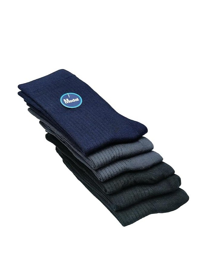 DIAMOND TOE 6 أزواج من جوارب الرجال مودال ربع - ناعمة وقابلة للتنفس - راحة قصوى في كل خطوة - مقاس مجاني EU 40-45 - Image 2