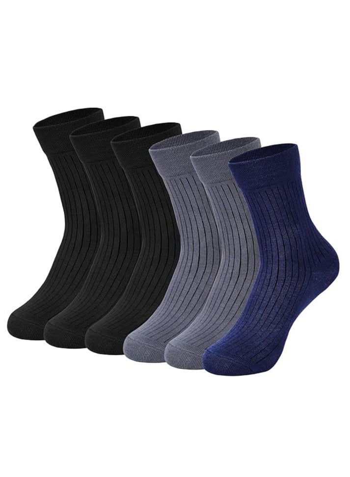 DIAMOND TOE 6 أزواج من جوارب الرجال مودال ربع - ناعمة وقابلة للتنفس - راحة قصوى في كل خطوة - مقاس مجاني EU 40-45 - Image 1