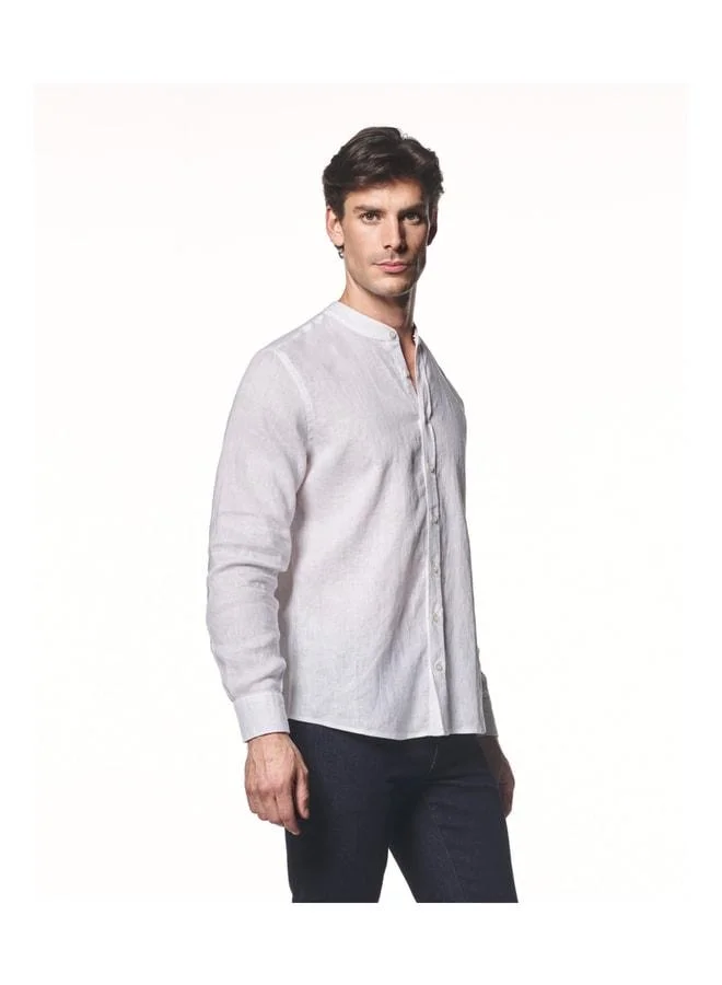 Liwali 100% Linen Spread Collar Shirt.