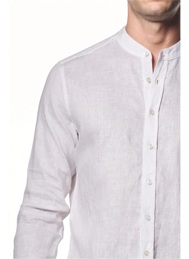 Liwali 100% Linen Spread Collar Shirt.