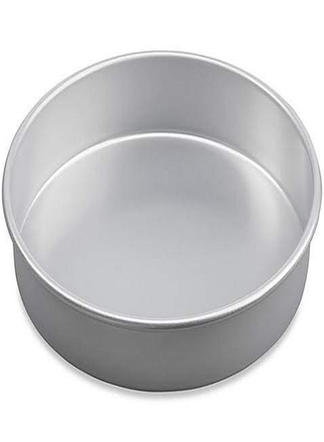 Eabir Aluminium Mould Microwave Oven Safe Non-Stick Cake Pan (Cake Size 0.5 kg, 6")