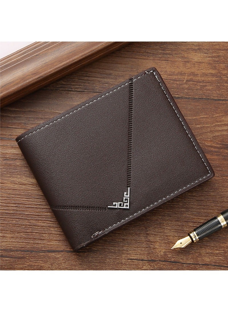 Wallet for Men, Slim Credit Card Holder Slots, Leather Thin Men's Money Pocket  - Image 1