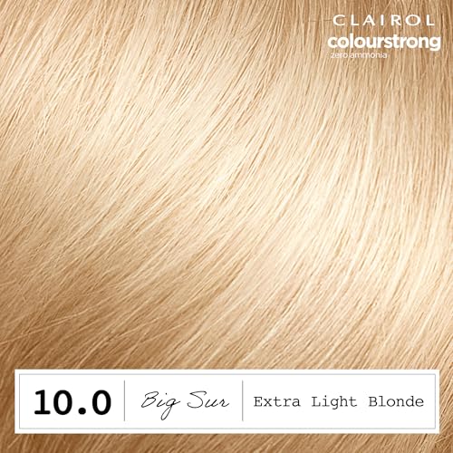 Clairol ColorStrong Permanent Hair Dye AmmoniaFree PPDFree 100 Gray Coverage with Bonding System 100 Extra Light Blonde Big Sur Hair Color Pack of 1 - Image 3