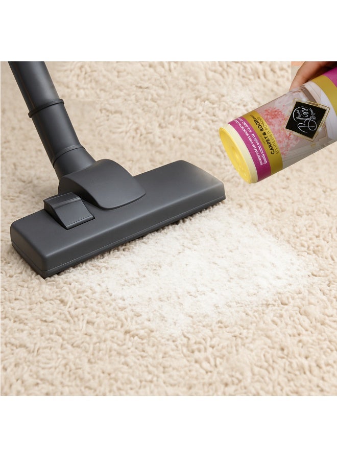 BLISS Carpet Powder & Room Freshener 500G, Antibacterial Silver Nano Odor Eliminator | Cherry Blossom Scent - Image 3