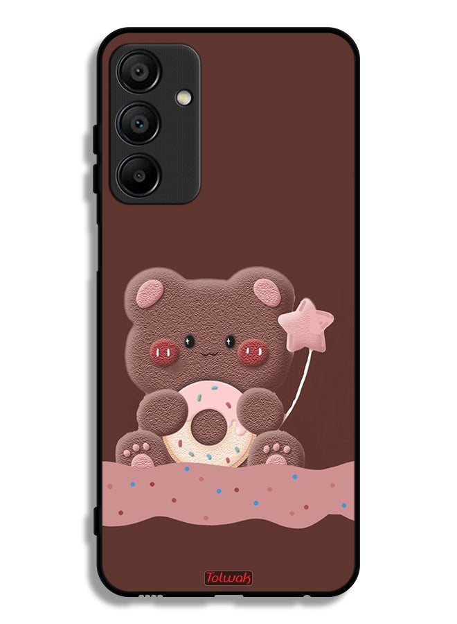 Tolwak Samsung Galaxy A15 4G Protective Case Cover Donut Bear - Image 1