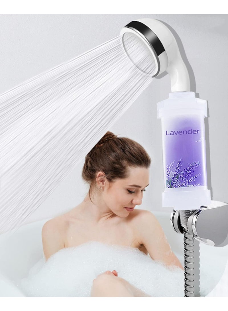 H201 Lavender Vitamin C Shower Filter with Natural Essential Oils | Removes Chlorine, Hard Water Minerals & Impurities | Moisturizing Shower Head Filter for Dry Skin, Itchy Scalp, Dull Hair - 12-Stage Purification - Image 5