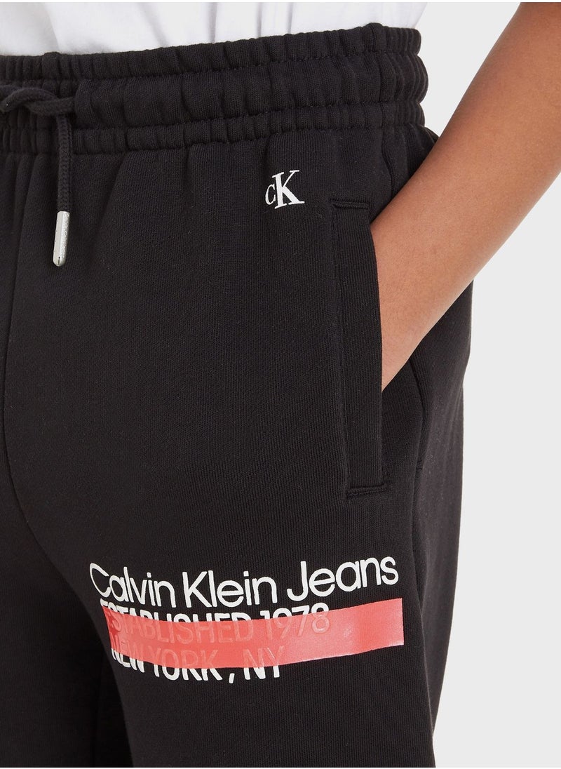 Calvin Klein Jeans - Kids Hero Relaxed Fit Sweatpants - Image 1