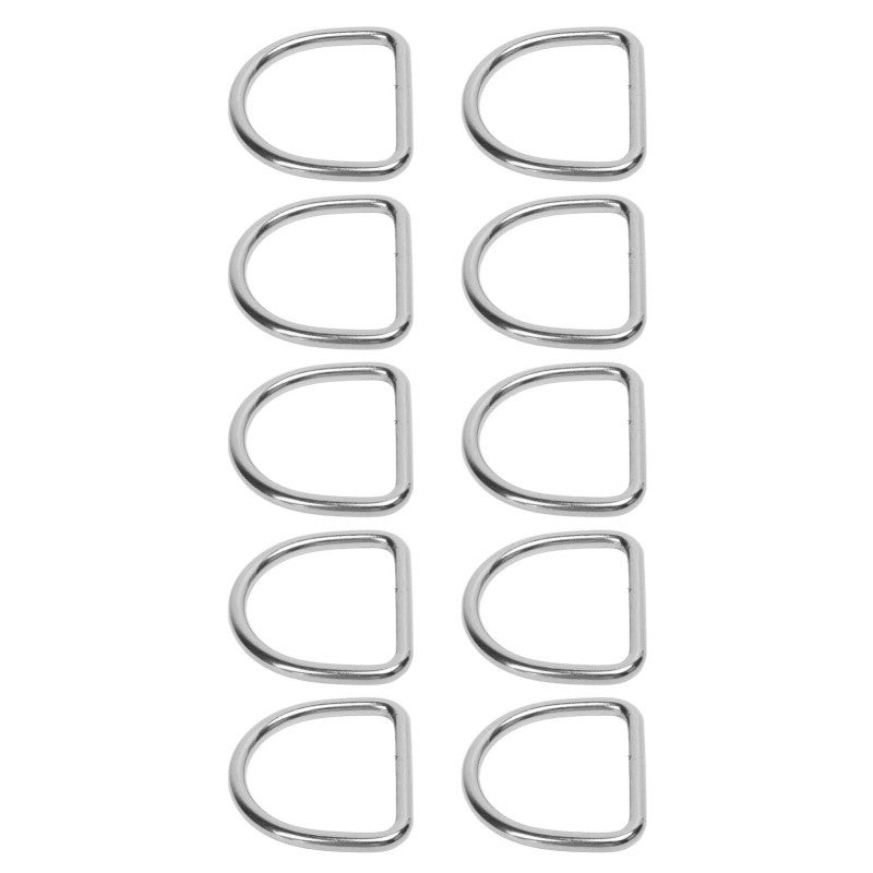 316 Stainless Steel D Ring: 50*47*6MM Seamless Welded Hardware Buckle - Corrosion Resistant Burr-Free Marine Industrial Rigging Anchoring Repair Parts for Surfboard Kayak Accessories - Image 4