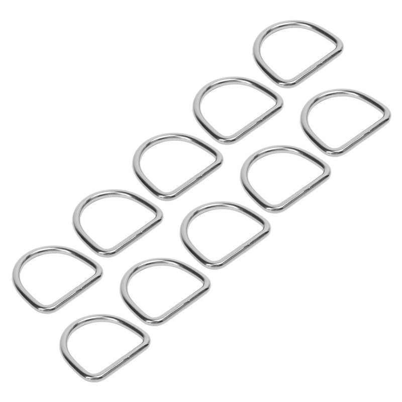 316 Stainless Steel D Ring: 50*47*6MM Seamless Welded Hardware Buckle - Corrosion Resistant Burr-Free Marine Industrial Rigging Anchoring Repair Parts for Surfboard Kayak Accessories - Image 3