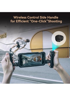 Generic Dual Handheld Phone Cage Kit for iPhone 15 Pro Max Mobile Video Rig Cage Kit Stable and Secure with Wireless Quick Release Dual Handles for Video Recording YouTube Live Streaming Vlog  - Image 2