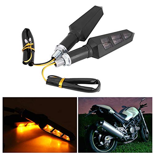 Ramanta® 6LED Motorcycle Bike Turn Signal Indicator Light Turning Lamp 12V for Bullet All Bikes (Pack of 4), Amber - Image 4