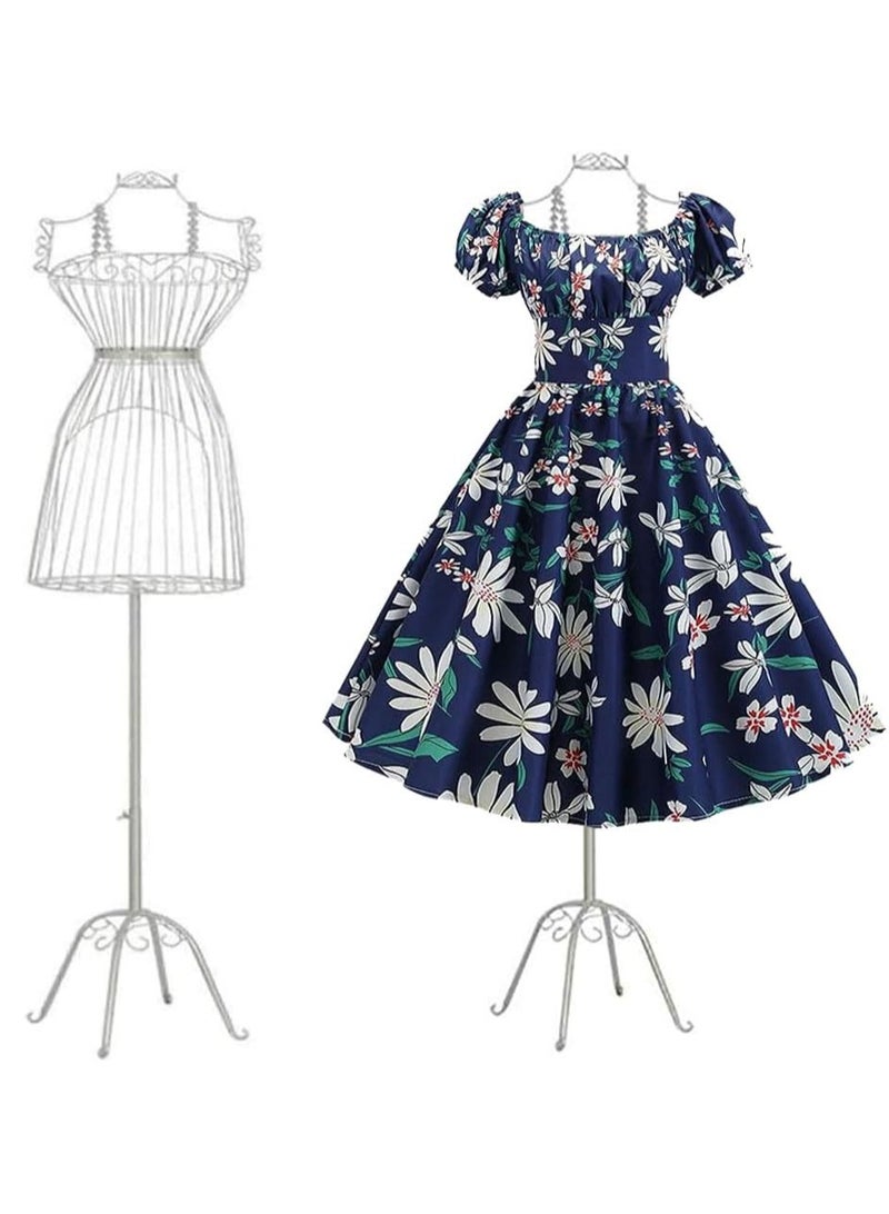 Female Mannequin Half Body Adjustable Torso Dress Form Realistic Clothing Model for Display Ideal for Home & Shop Perfect for Designers & Tailors