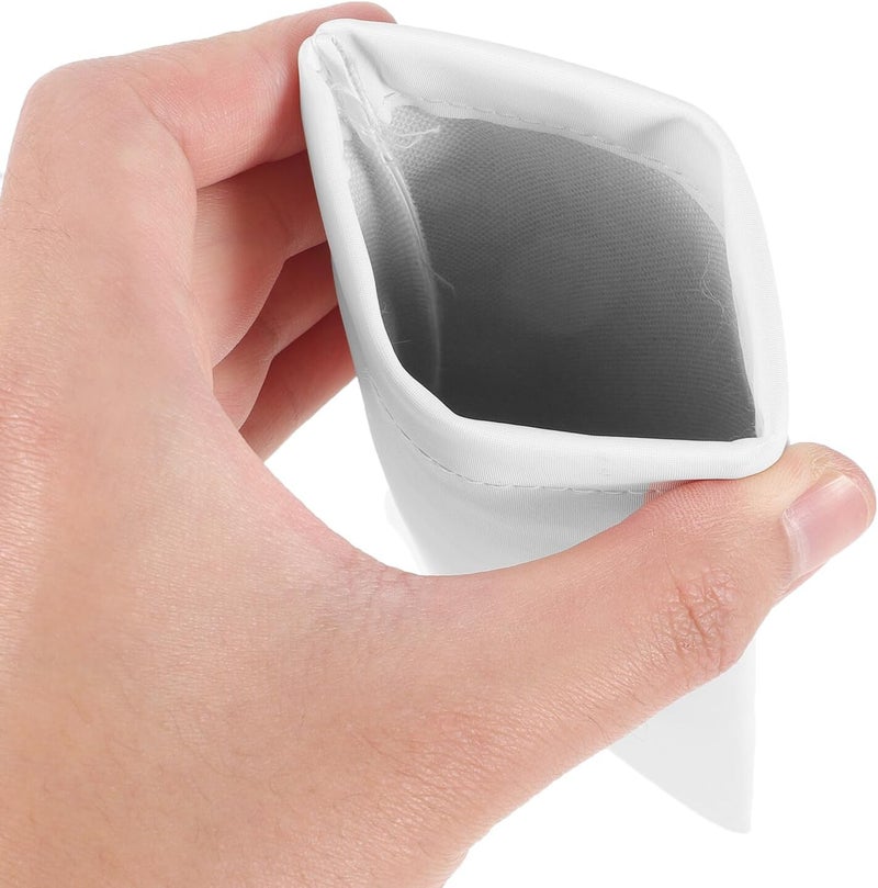 Soft White Glasses Pouch Leather Eyeglasses Storage Bag Portable Sunglasses Holder Sleeve for Women Everyday Use - Image 2