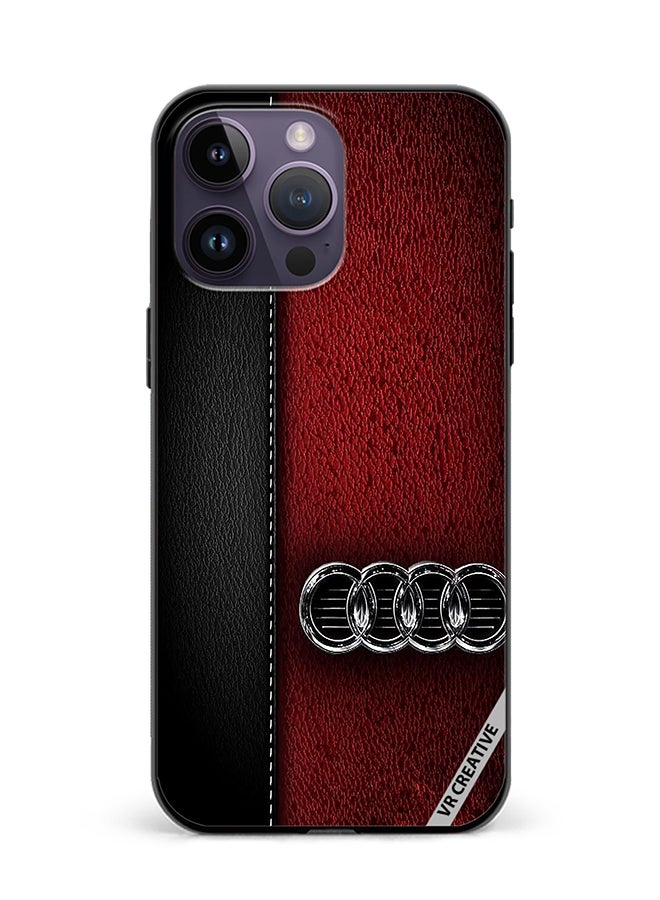 VR CREATIVE Protective Case Cover For Apple iPhone 16 Pro Max Audi Logo Design Multicolour