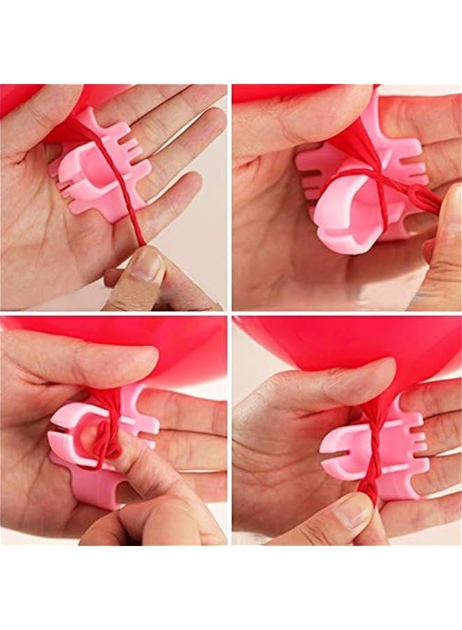 Balloon Tying Tool 3pcs Balloons Tying Tool Device Balloons Knot Clip Balloons Tier Tool Balloons Knot Maker Tier for Baby Shower Wedding Birthday Party Supplies Balloon Tie Tool