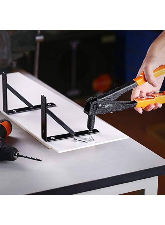 مجموعة متنوعة من مسامير التثبيت العمياء المصنوعة من الألومنيوم، 385 قطعة، مع أداة تثبيت يدوية شديدة التحمل، ومسدس تثبيت مسامير، و6 أحجام مختلفة من مسامير التثبيت. - Image 5