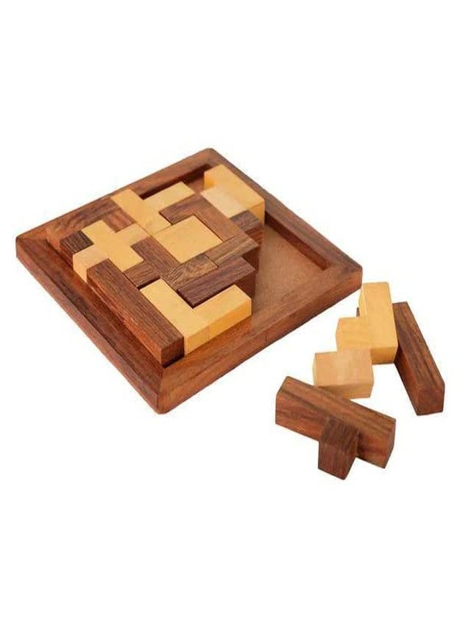 Craftland Wooden Jigsaw Puzzle - Wooden Toys/Games for Kids - Travel Games for Families - Unique Gifts for Children- Indoor Outdoor Board Games - Image 4