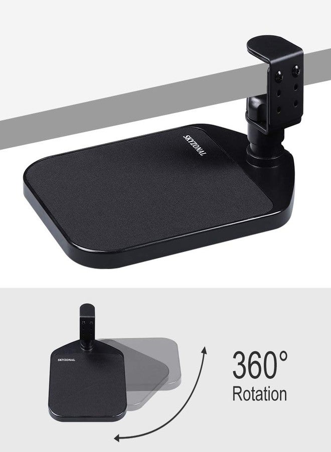 SKYZONAL Ergonomic Mouse Platform Under Desk Ergonomic Wrister Mouse Pad (Black) - Image 4