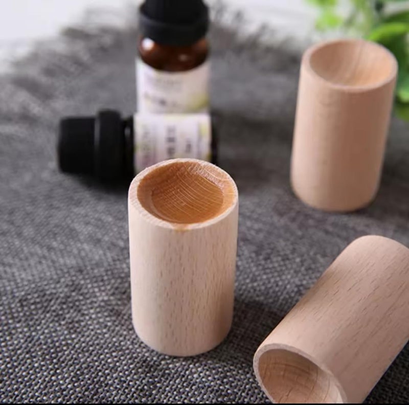 Natural Wood Diffuser for Essential Oils, No Electricity or Water, Self Absorption, Beech, Cedar, Mahogany, Elegant Decor for Office, Car, Bedroom