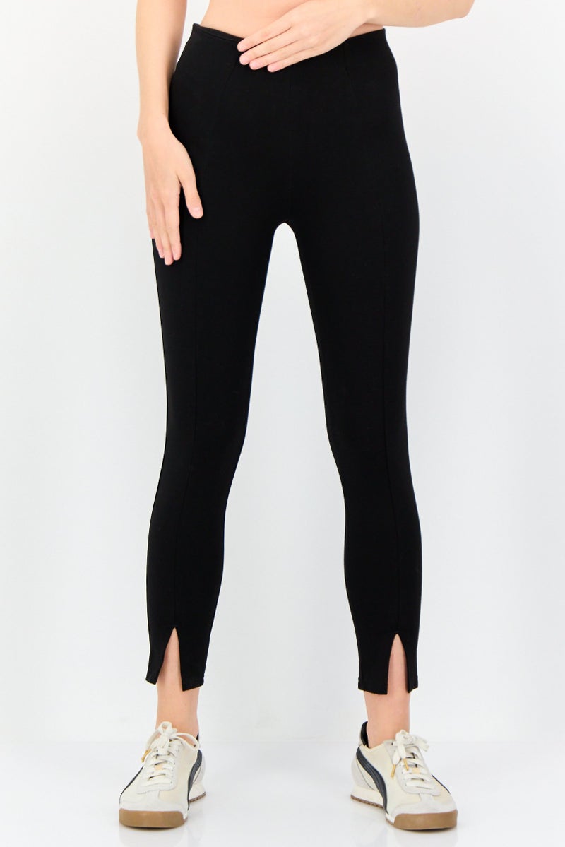 ONLY سروال نسائي بقصة عادية مستقيمة، أسود - Image 1