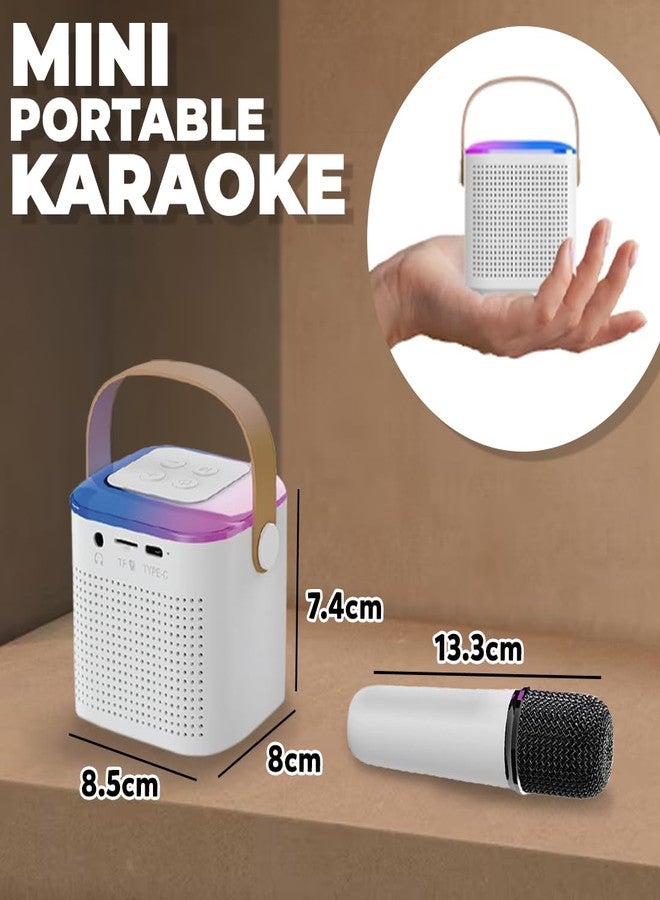 Wembley Bluetooth Karaoke Set with Mic & Speaker | Fun Musical Toy for Kids for Singing | Ideal for Parties, Picnics & Travel Entertainment (White, Bucket Style) - Image 3