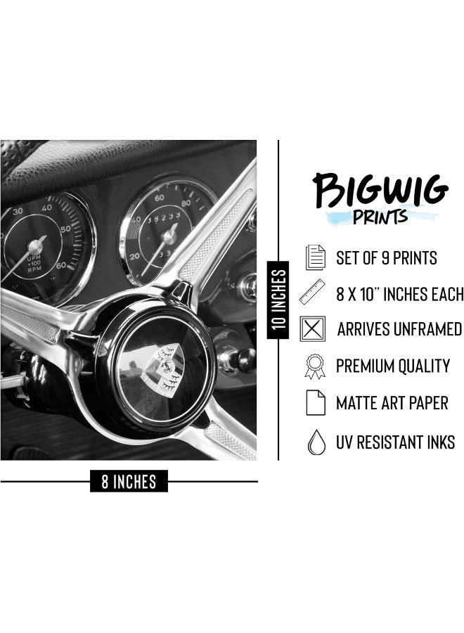 BigWig Prints Porsche Poster - Porsche 911 Poster, Porsche Wall Art, Vintage Porsche Poster, Porsche 911 GT3 RS Poster, Porsche Garage Decor, Classic Car Posters, Car Posters - Unframed Set of 9 (8x10) - Image 3