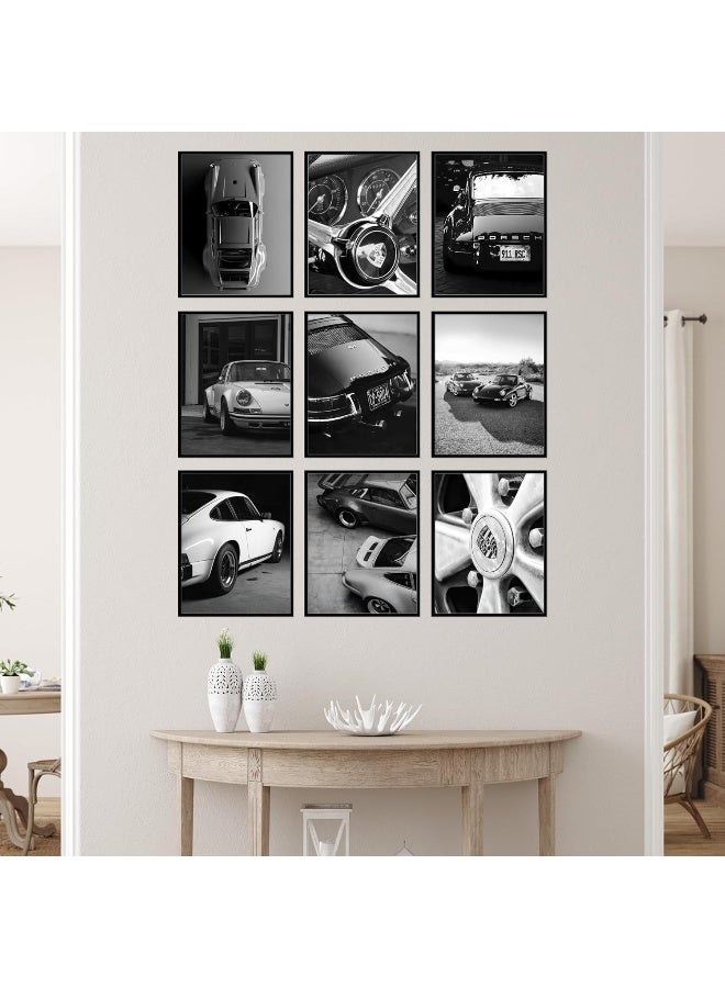 BigWig Prints Porsche Poster - Porsche 911 Poster, Porsche Wall Art, Vintage Porsche Poster, Porsche 911 GT3 RS Poster, Porsche Garage Decor, Classic Car Posters, Car Posters - Unframed Set of 9 (8x10) - Image 4