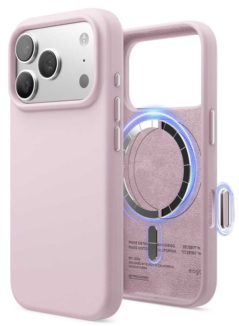 Elago Magnetic Liquid Silicone for iPhone 17 Pro case cover [Camera Control Button Cover] compatible with MagSafe Shockproof - Light lilac - Image 1