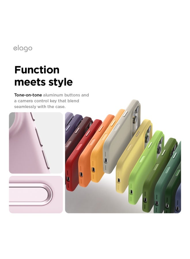 Elago Magnetic Liquid Silicone for iPhone 17 Pro case cover [Camera Control Button Cover] compatible with MagSafe Shockproof - Light lilac - Image 4