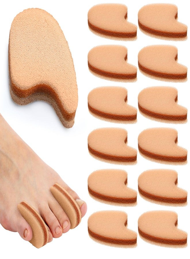 Pushglossy مجموعة Pushglossy المكونة من 24 قطعة من فواصل أصابع القدم الإسفنجية الكبيرة، مناسبة للرجال والنساء، لعلاج مسامير القدم، والتقرحات، وأصابع القدم المطرقية، وتخفيف الألم، ومنع الاحتكاك، وتخفيف الضغط. - Image 1