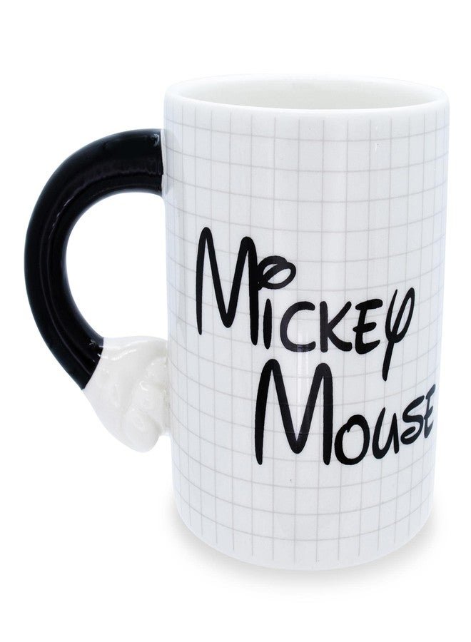 Silver Buffalo Mickey Hand on Hips Shaped Handle Ceramic Mug, 20 Ounces - Image 2