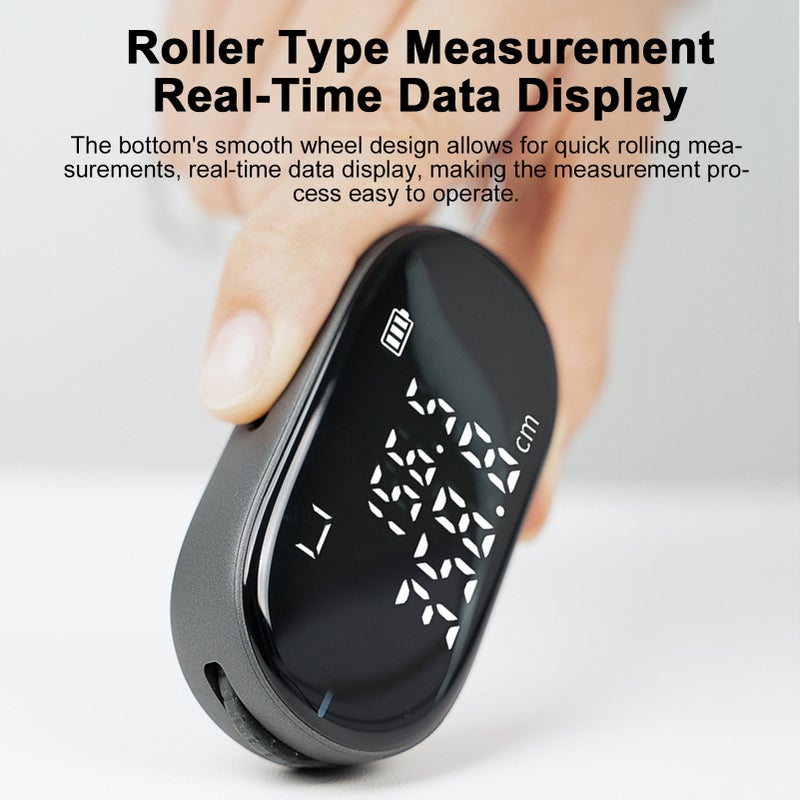 Digital Tape Measure 328-ft for Smart Easy Measurement of Complex Irregular Shapes Large LCD Unit Switching Rechargeable Electronic Rolling Measuring Tool for Body Diameter Measurements - Image 5