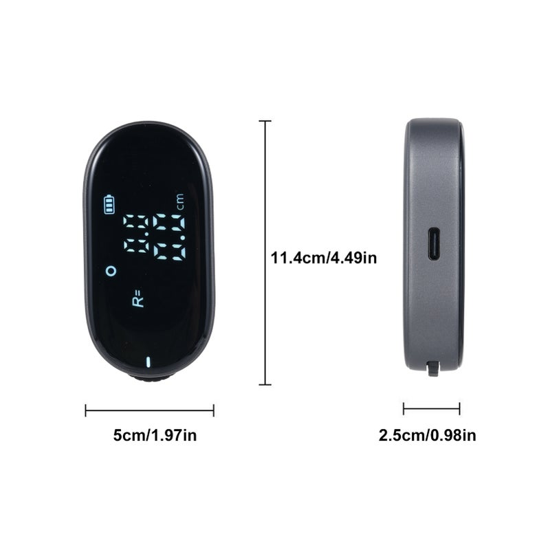 Digital Tape Measure 328-ft for Smart Easy Measurement of Complex Irregular Shapes Large LCD Unit Switching Rechargeable Electronic Rolling Measuring Tool for Body Diameter Measurements - Image 2
