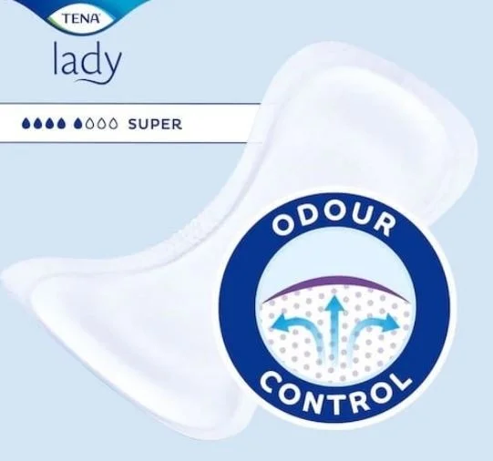 Tena Lady Super, Women's Bladder Pad, 7 Drops, 30 pcs