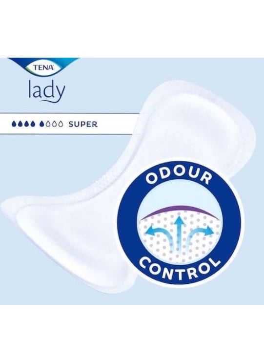 Tena - Lady Super, Women's Bladder Pad, 7 Drops, 30 pcs - Image 1