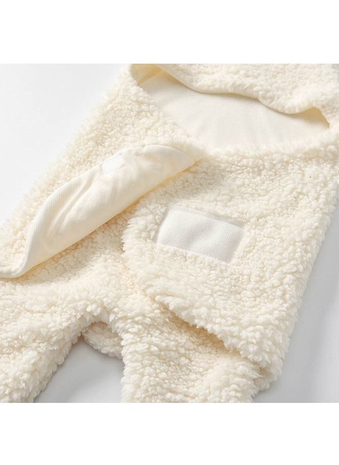 We Happy Cute Baby Swaddling Infant Hooded Blanket Wrap Costume Dress Photoshoot Prop  - Image 5