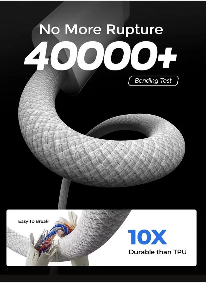 ViaKing - ViaKing Type-C to Type-C Fast Charging Data Cable | High-Speed Data Transfer | Compatible with iPhone 15, iPhone 16, Apple Laptops, Smartphones, Tablets, and Power Banks. - Image 1